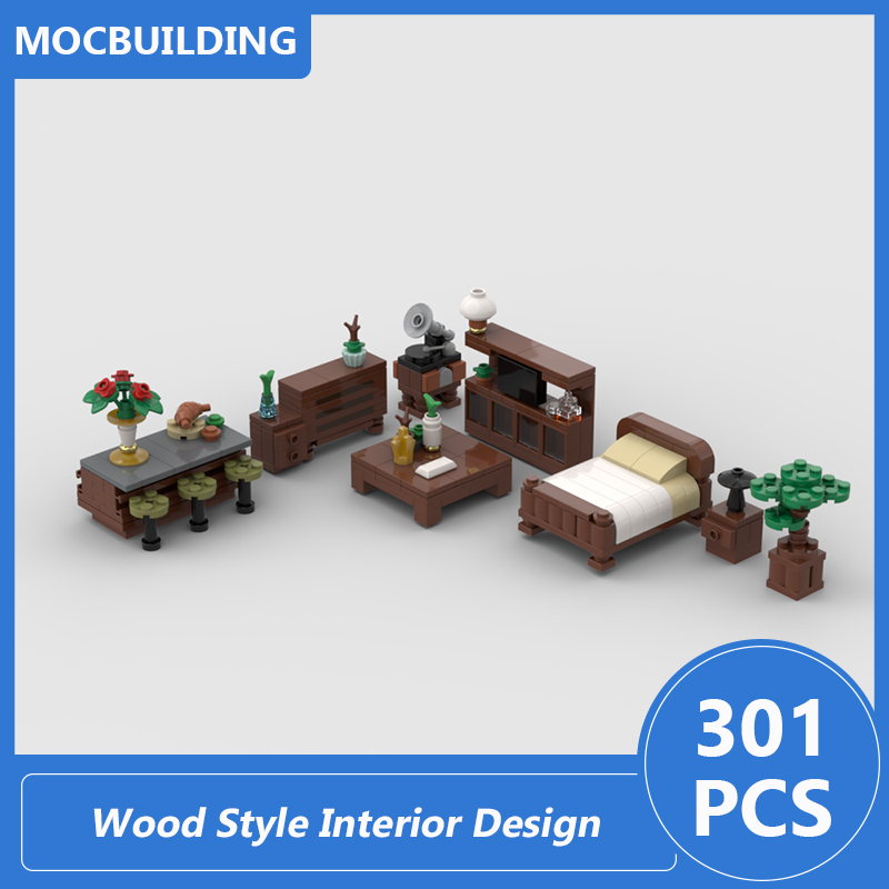 Interior Design And Build - Model wnętrza w stylu drewnianym, modułowe