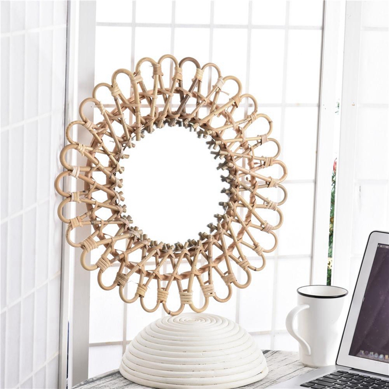 Lustro ścienne z wikliny w sty – Rattan Mirror Round recenzja i cena