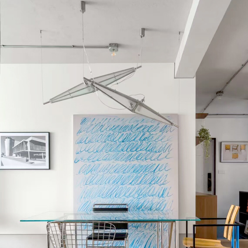Szklany żyrandol LED, minimali – Interior Design Minimalist recenzja i cena