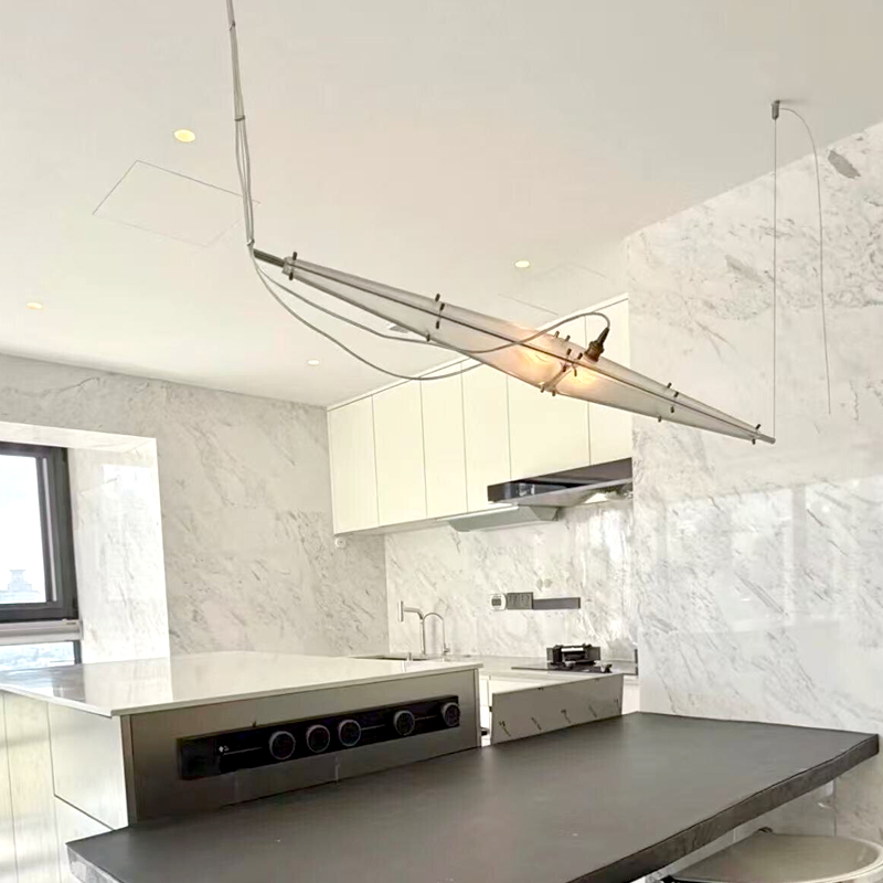 Szklany żyrandol LED, minimali – Interior Design Minimalist recenzja i cena