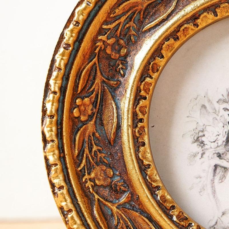 Antyczne brązowe złoto okrągła – Rattan Mirror Round recenzja i cena