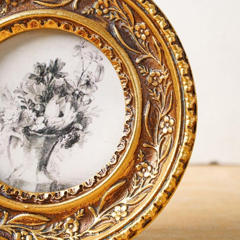 Antyczne brązowe złoto okrągła – Rattan Mirror Round recenzja i cena