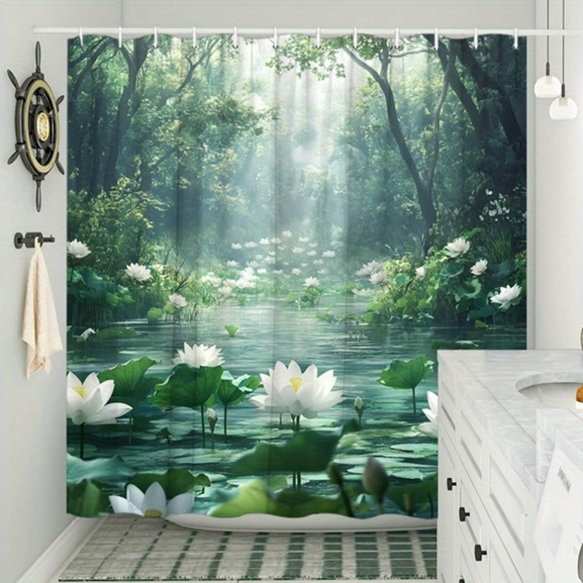 Zasłona prysznicowa z motywem  – Interior Design Zen recenzja i cena