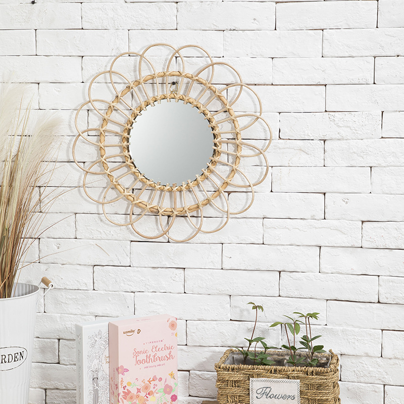 Wiszące Lustro Rattanowe Słone – Rattan Mirror Round recenzja i cena