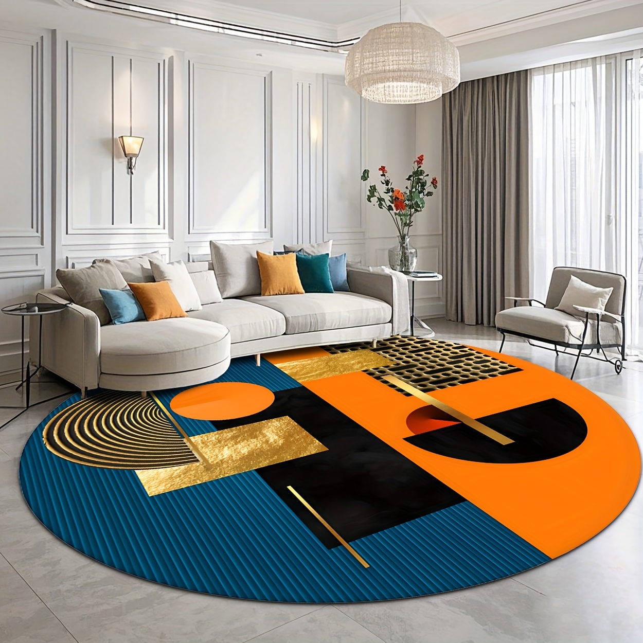Pomarańczowy Niebieski Złoty A – Interior Design Gold recenzja i cena