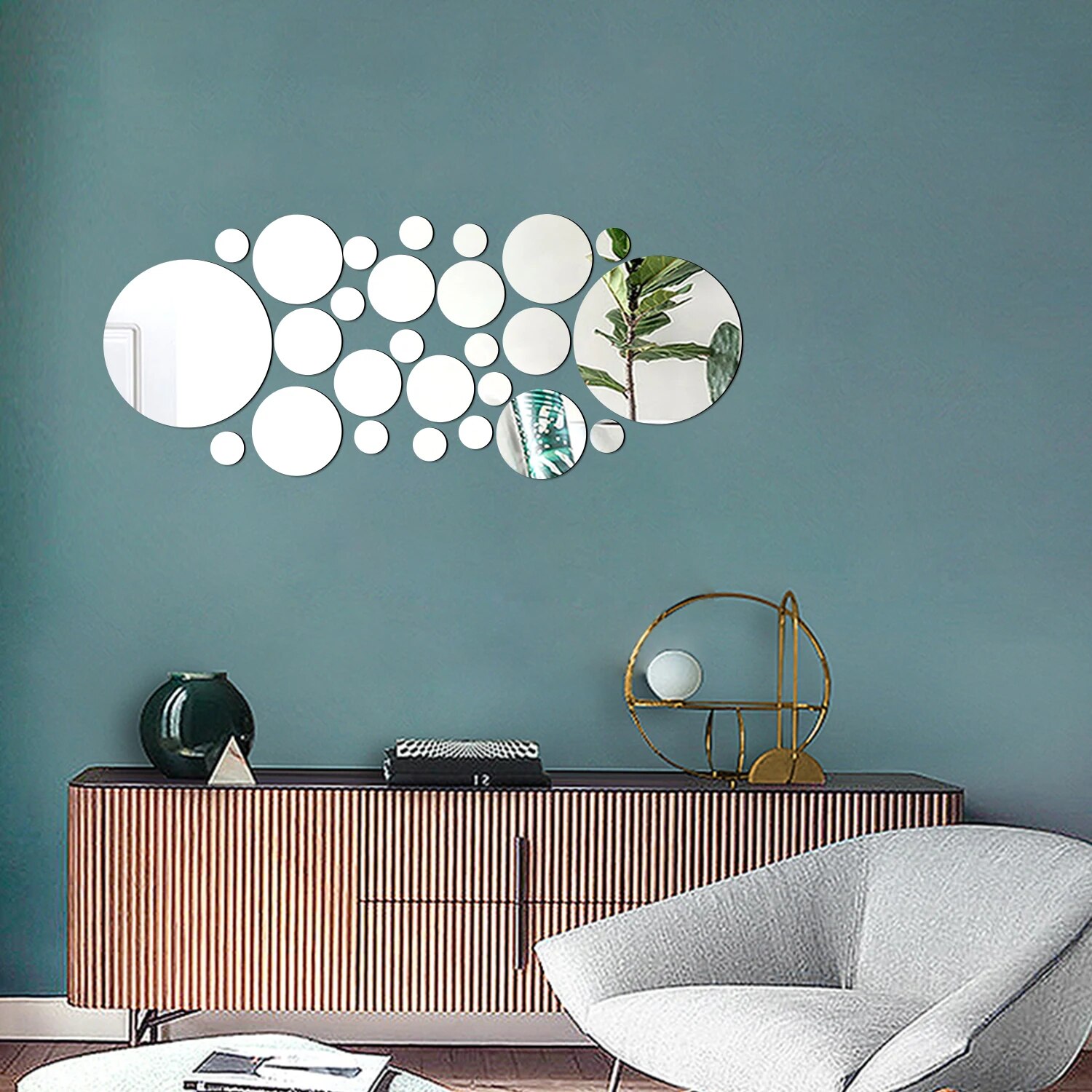 26 szt. Geometryczne okrągłe k – Rattan Mirror Round recenzja i cena