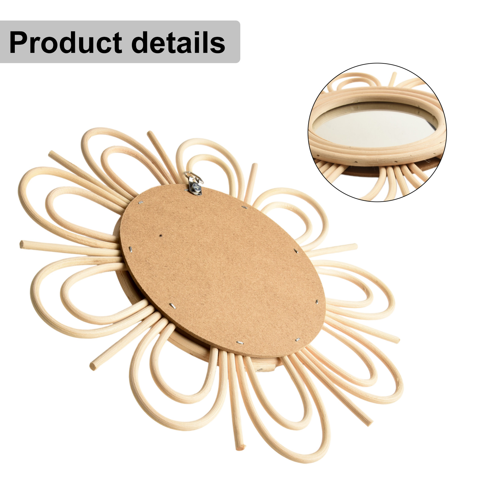 Bohemiczne lustro wiszące z ra – Rattan Mirror Round recenzja i cena
