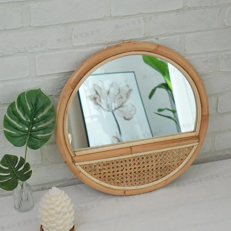 Okrągłe retro lustro z rattanu – Rattan Mirror Round recenzja i cena