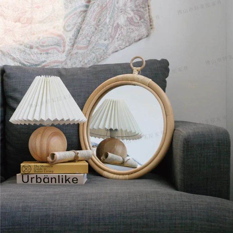 Okrągłe retro lustro z rattanu – Rattan Mirror Round recenzja i cena